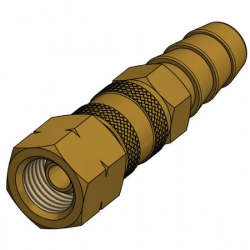 Gas Quick Connector 1/4" - Ø10 mm. Slang