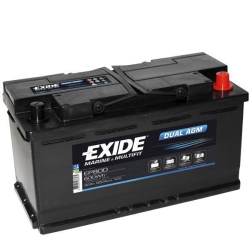 Exide Batteri dual AGM 680 cca - 60 ah.