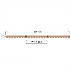 Dek-King 3-Plank Caulked 150 mm. 10 mtr.
