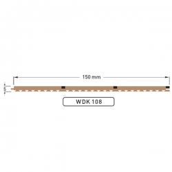 Dek-King 3-Plank Caulked 150 mm. 10 mtr.