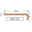 DEK-KING - 70mm L profil - 10 mtr