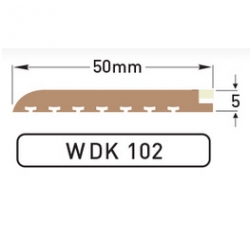 DEK-KING - Cream Caulked margin - 10 mtr