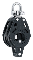 Harken Carbo Blok 57 mm dobbelt, svirvel, hunsvot