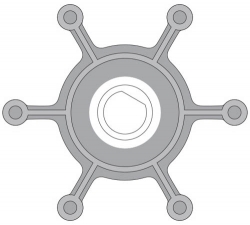 Johnson Impeller 09-1052S-9 Ø45,2mm