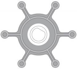 Johnson Impeller 09-1052S-9 Ø45,2mm