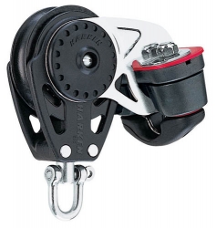 Harken Carbo Blok 57 mm enkelt, svirvel, Cam-Matic