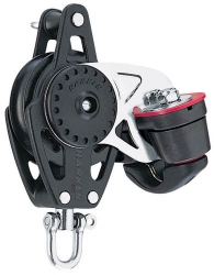 Harken Carbo Blok 57 mm enkelt, svirvel, hunsvot,