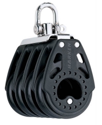 Harken Carbo Blok 57 mm firedobbelt, svirvel