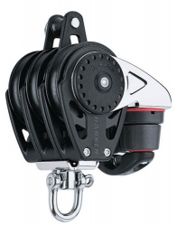 Harken Carbo Blok 75 mm tripel, svirvel, hunsvot,