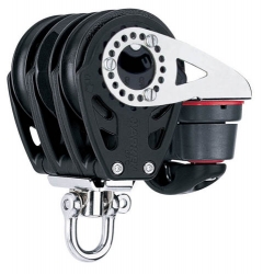 Harken Ratchet blok 57 mm tripel, svirvel, Cam-Cle