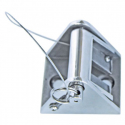 Kædeholder AISI 316 til 8-10 mm kæde, base 80 x 70 mm