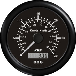 Kus gps speed 0-60knob, sort 12/24v ø85