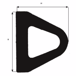 D-fender 40x22mm pr. mtr