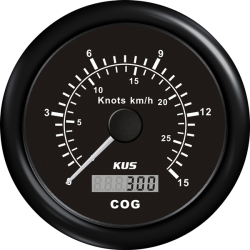 Kus gps speed 0-15knob, sort 12/24v ø85