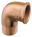 Bøjning 90gr. ind/udv 1 1/4" bronze