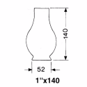 Lampeglas 1 x 140mm