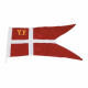 1852 Yachtflag 42 x 80 cm.