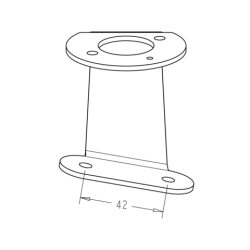 NORBY-MARINE LED Beslag 10gr.for vandret mont.