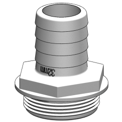 TruDesign Slangestuds 1 1/2" x 32 mm. Hvid