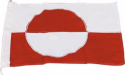 Flag grønland 100cm. syet