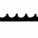 Gummimåtte 1200x3.0mm sort - løbende meter