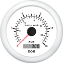 Kus gps speed 0-15knob, hvid 12/24v ø85