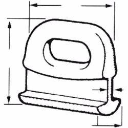 Sejlslæde M/Spor 10 mm.