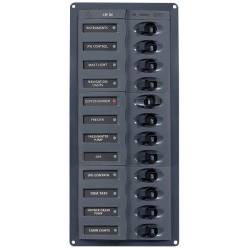 Bep lux strømpanel 12 kont.12v