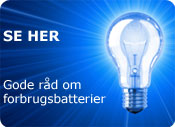 Gode råd om Forbrugsbatterier